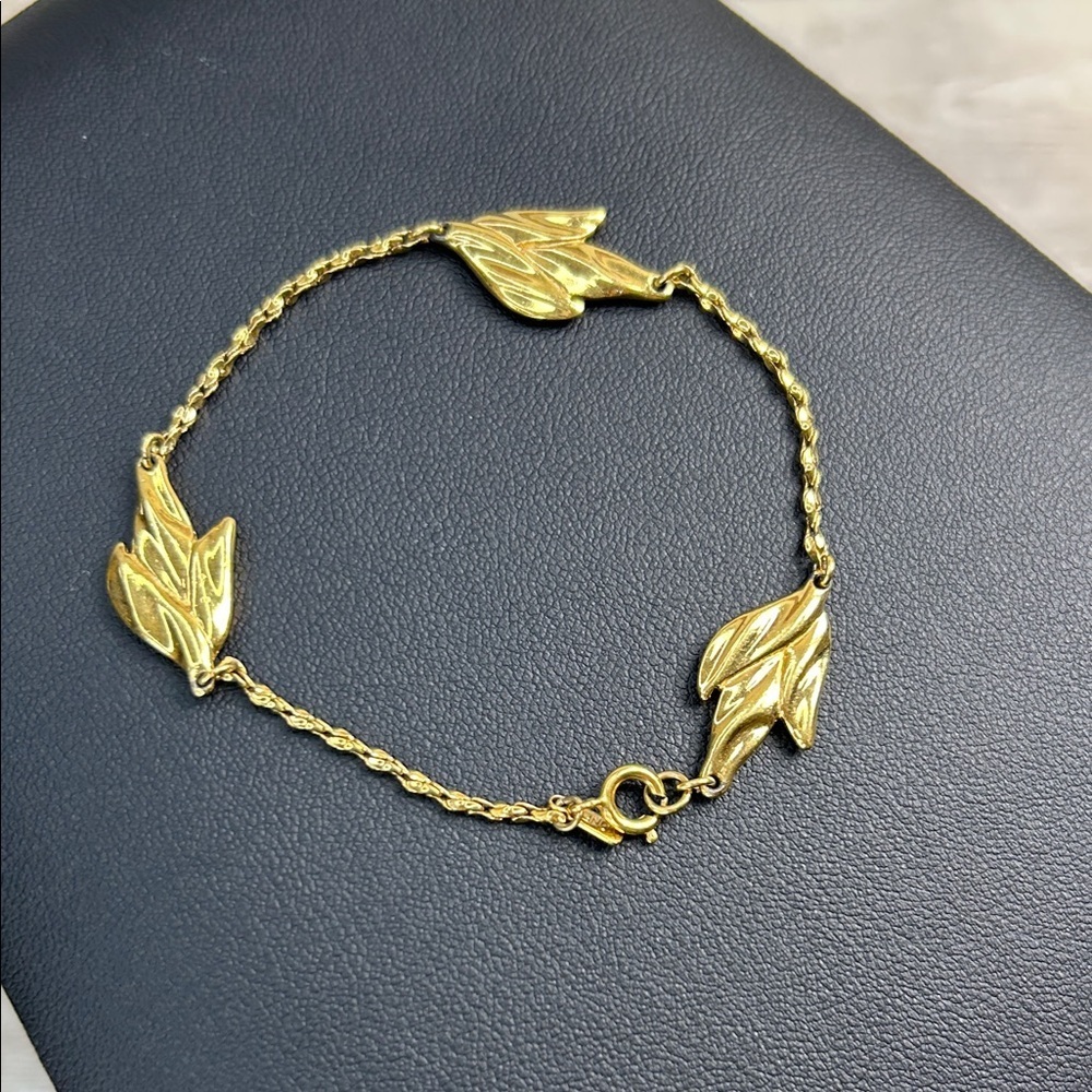 Monet Gold Leaf Bracelet